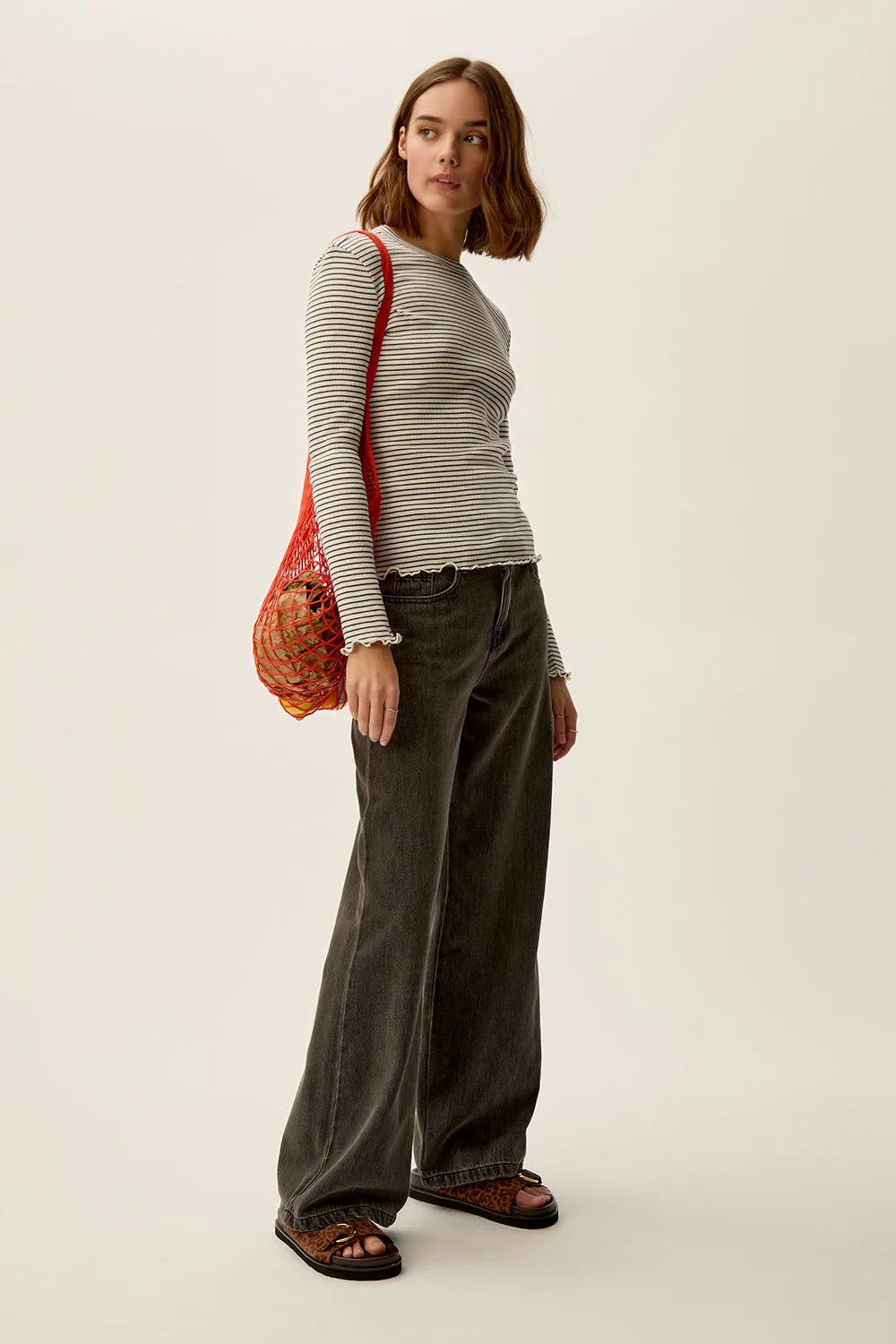 Tee-shirt Ingrid Marine/Creme sold by Des Petits Hauts