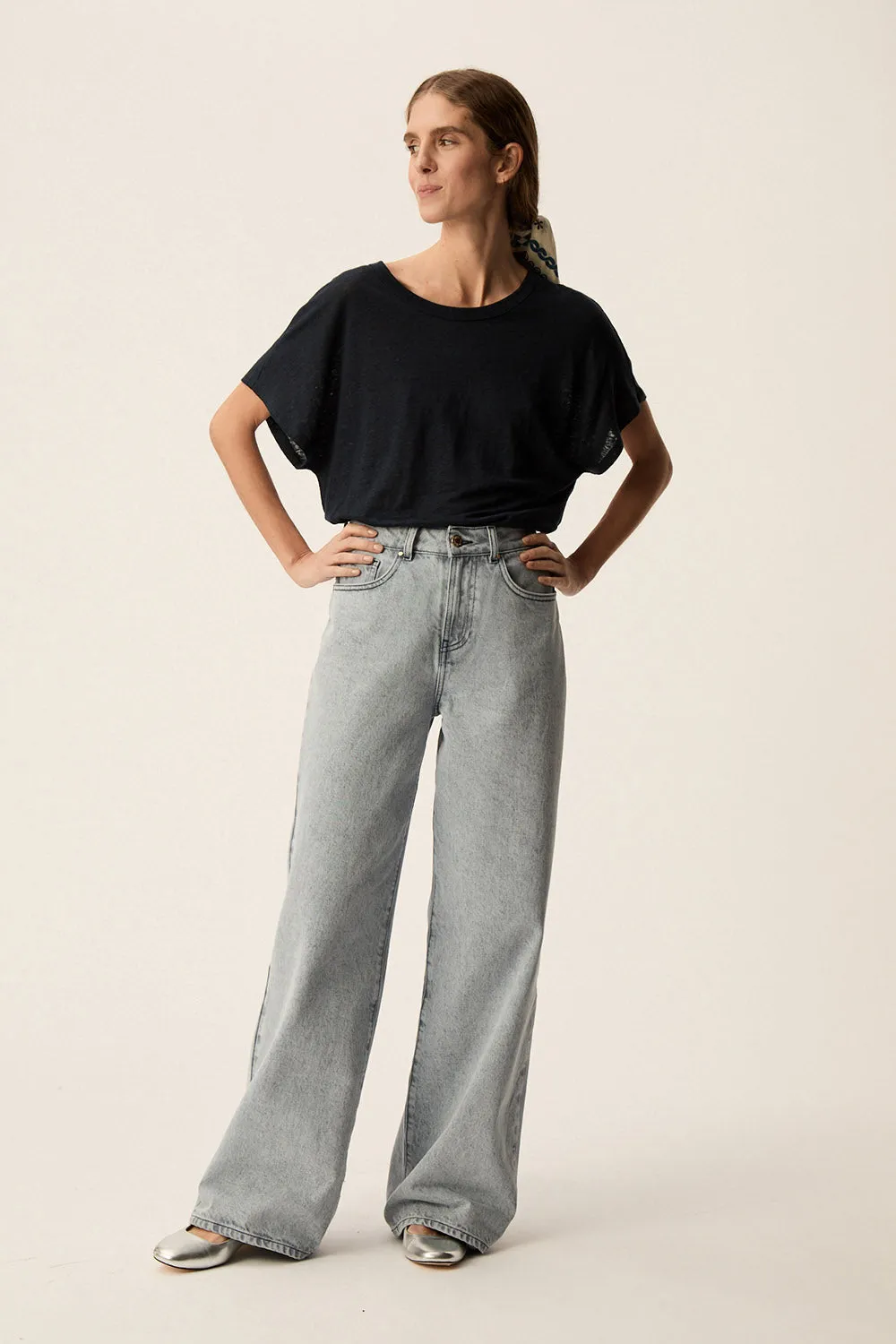 Tee-shirt Hanami Marine sold by Des Petits Hauts product image thumbnail 4