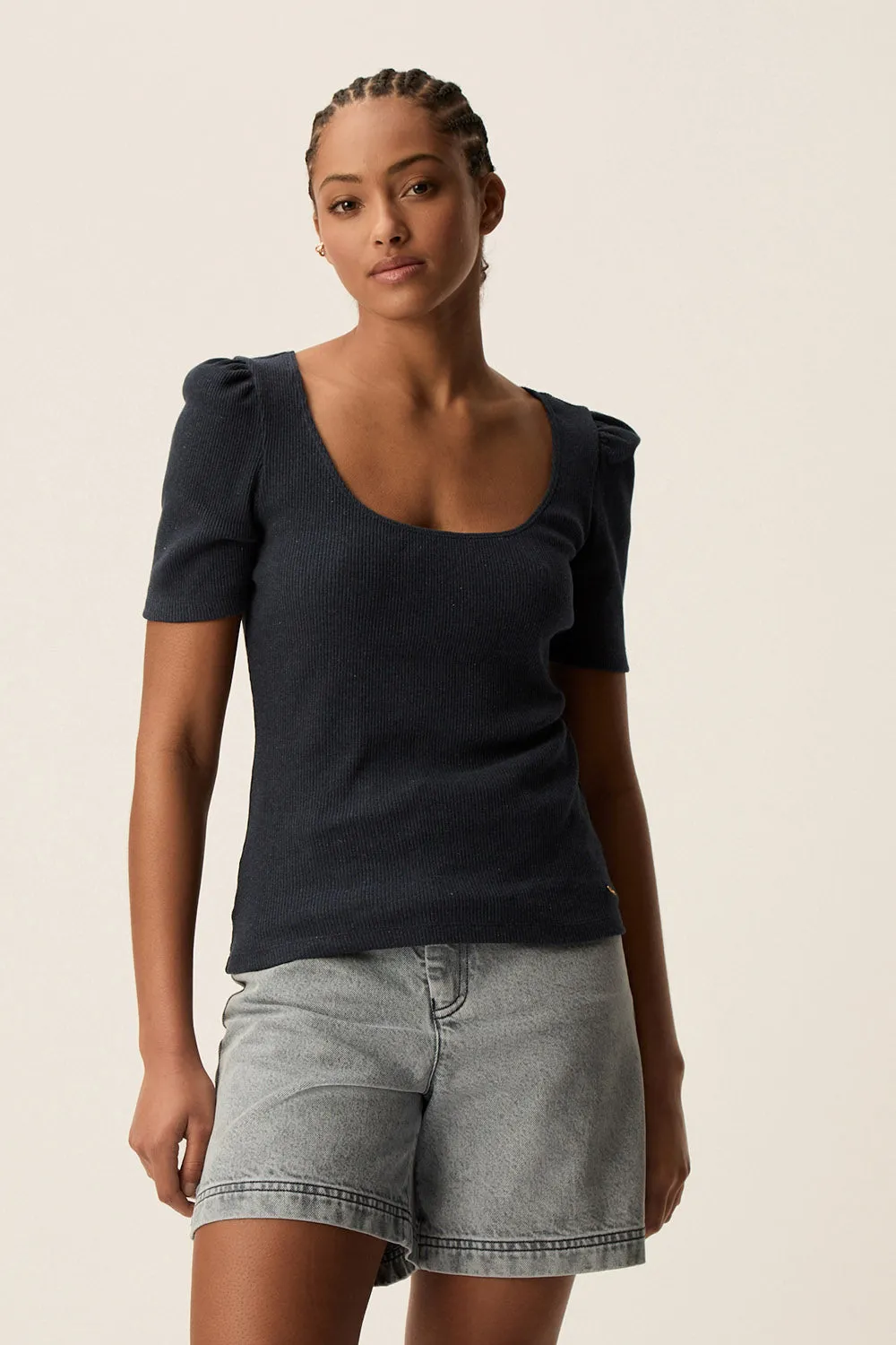 Tee-shirt Hizou Indigo sold by Des Petits Hauts product image thumbnail 2