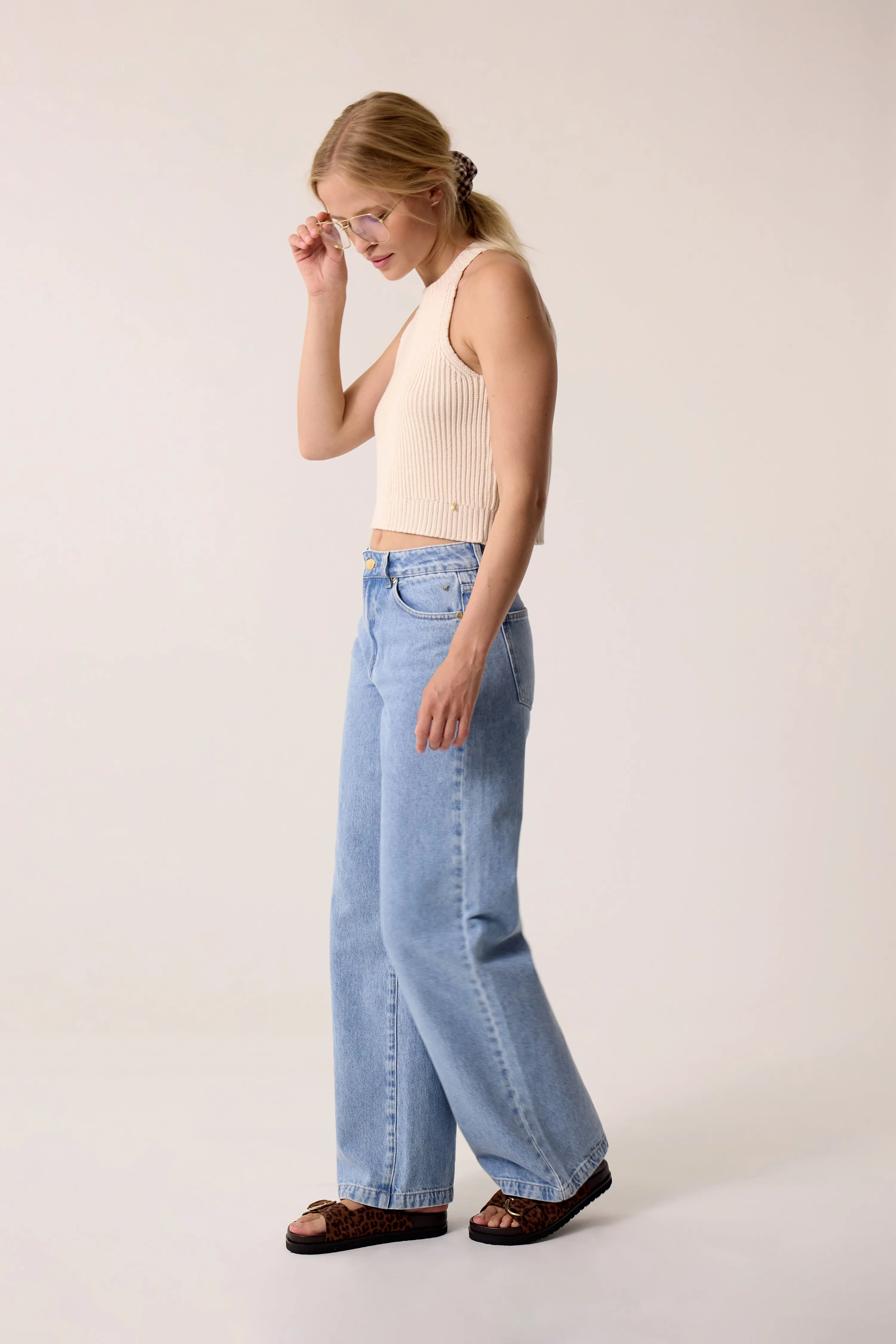 Top en maille Abby Creme sold by Des Petits Hauts product image thumbnail 3