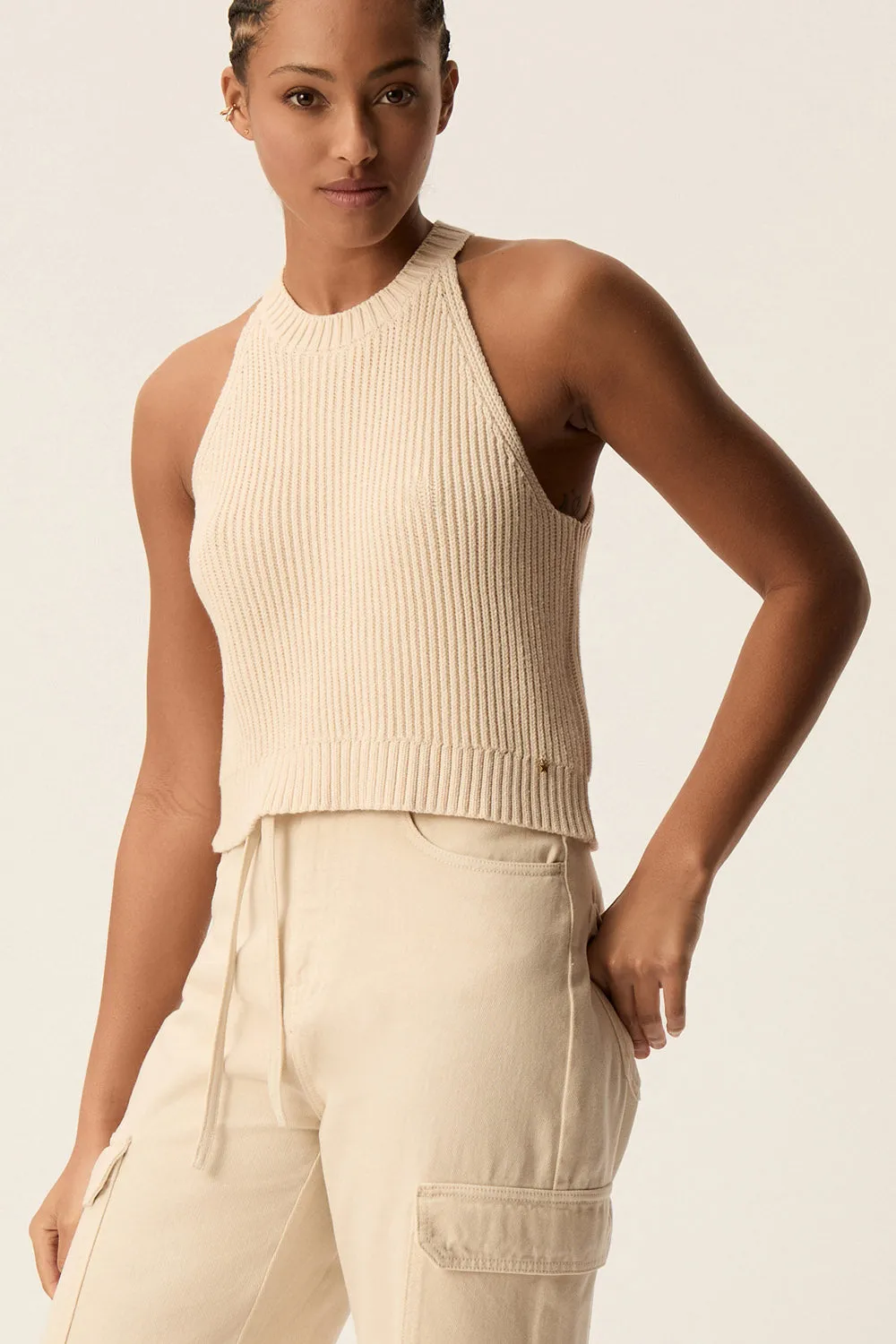 Top en maille Abby Creme sold by Des Petits Hauts product image thumbnail 5