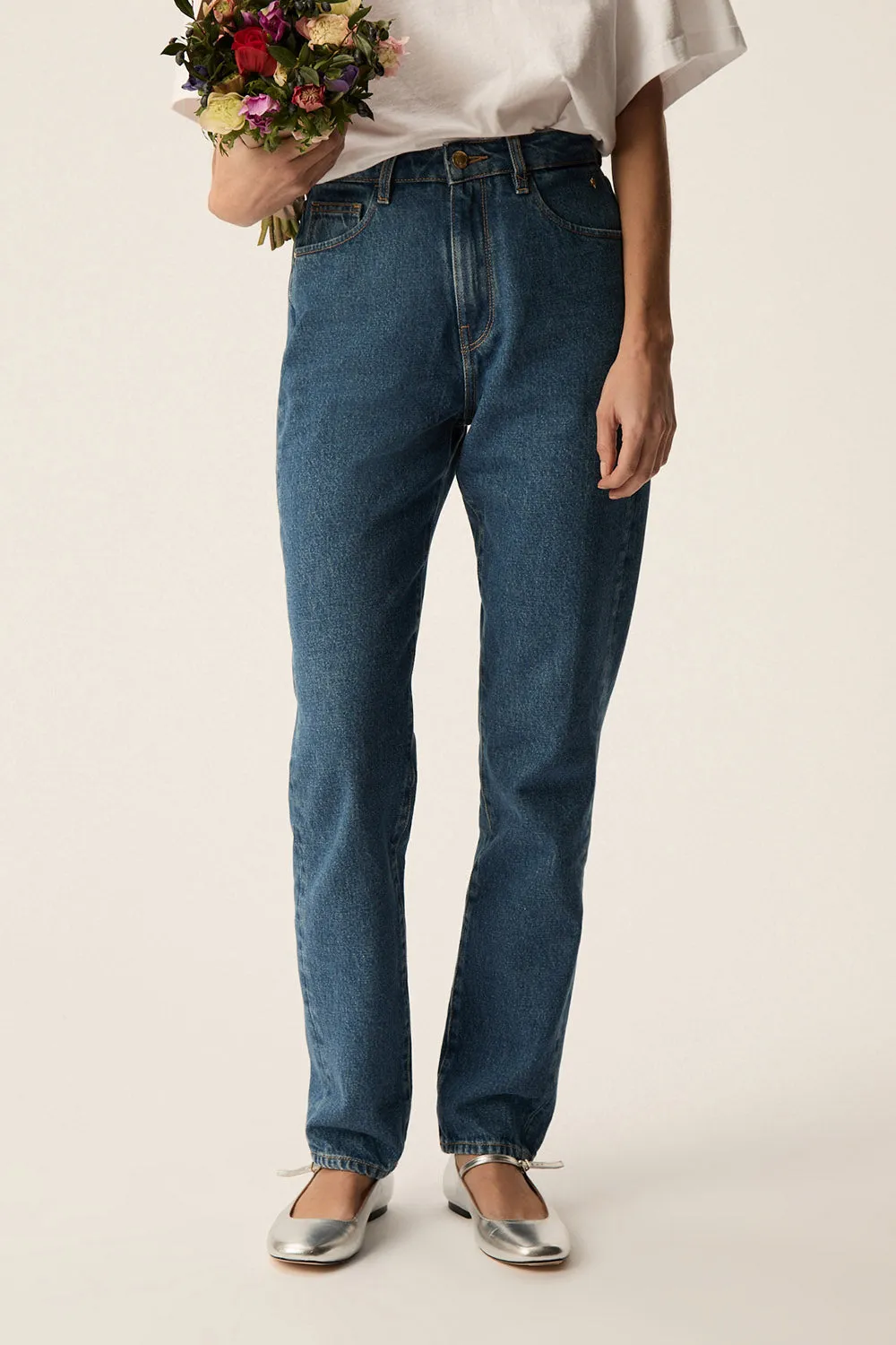 Jean Loupo Middle Blue sold by Des Petits Hauts product image thumbnail 4