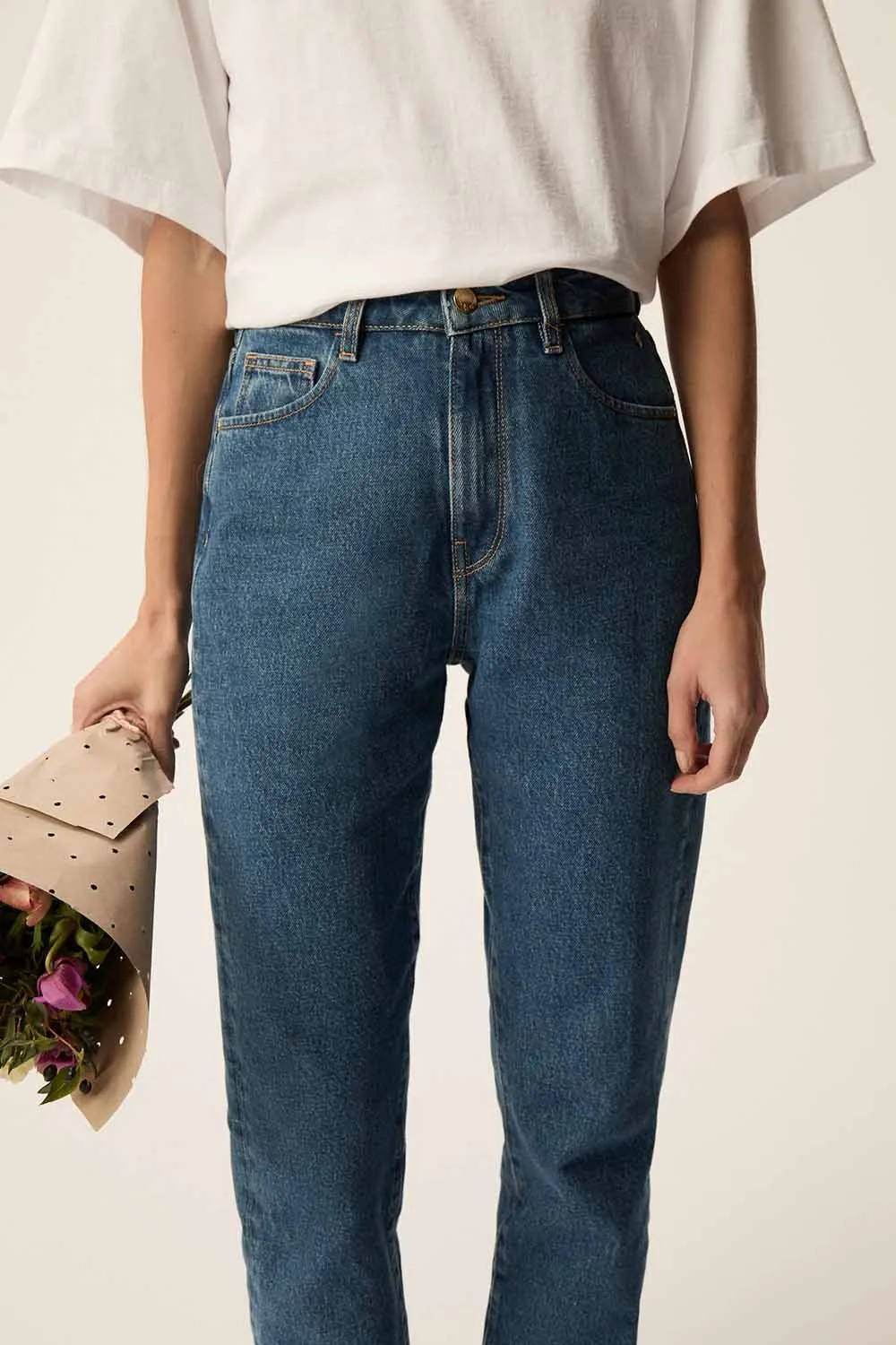 Jean Loupo Middle Blue sold by Des Petits Hauts product image thumbnail 3