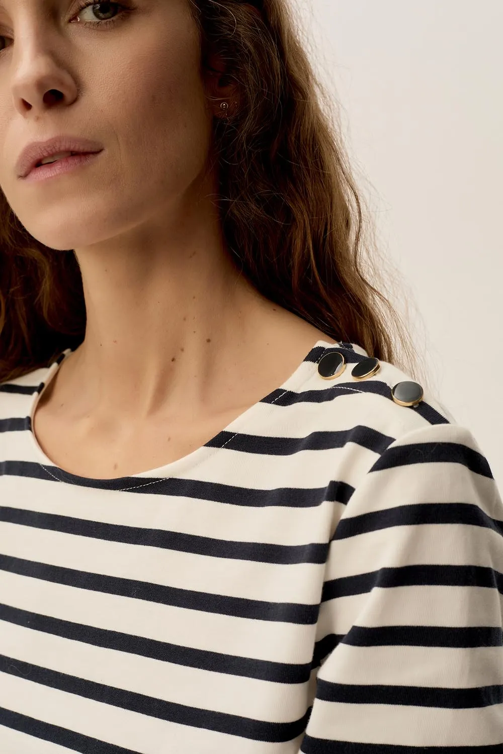 Marinière Filipette Ecru/Marine sold by Des Petits Hauts product image thumbnail 3