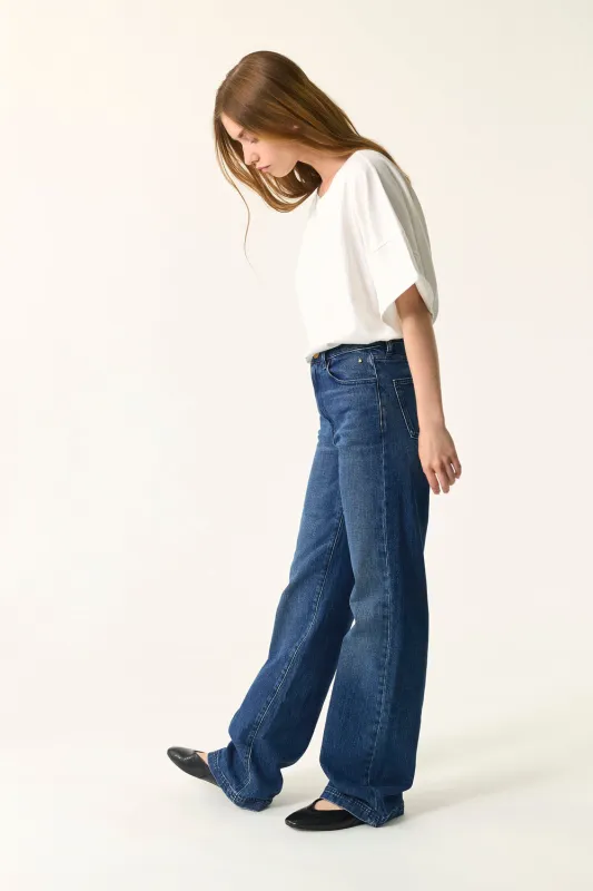 Jean Louizi Indigo sold by Des Petits Hauts