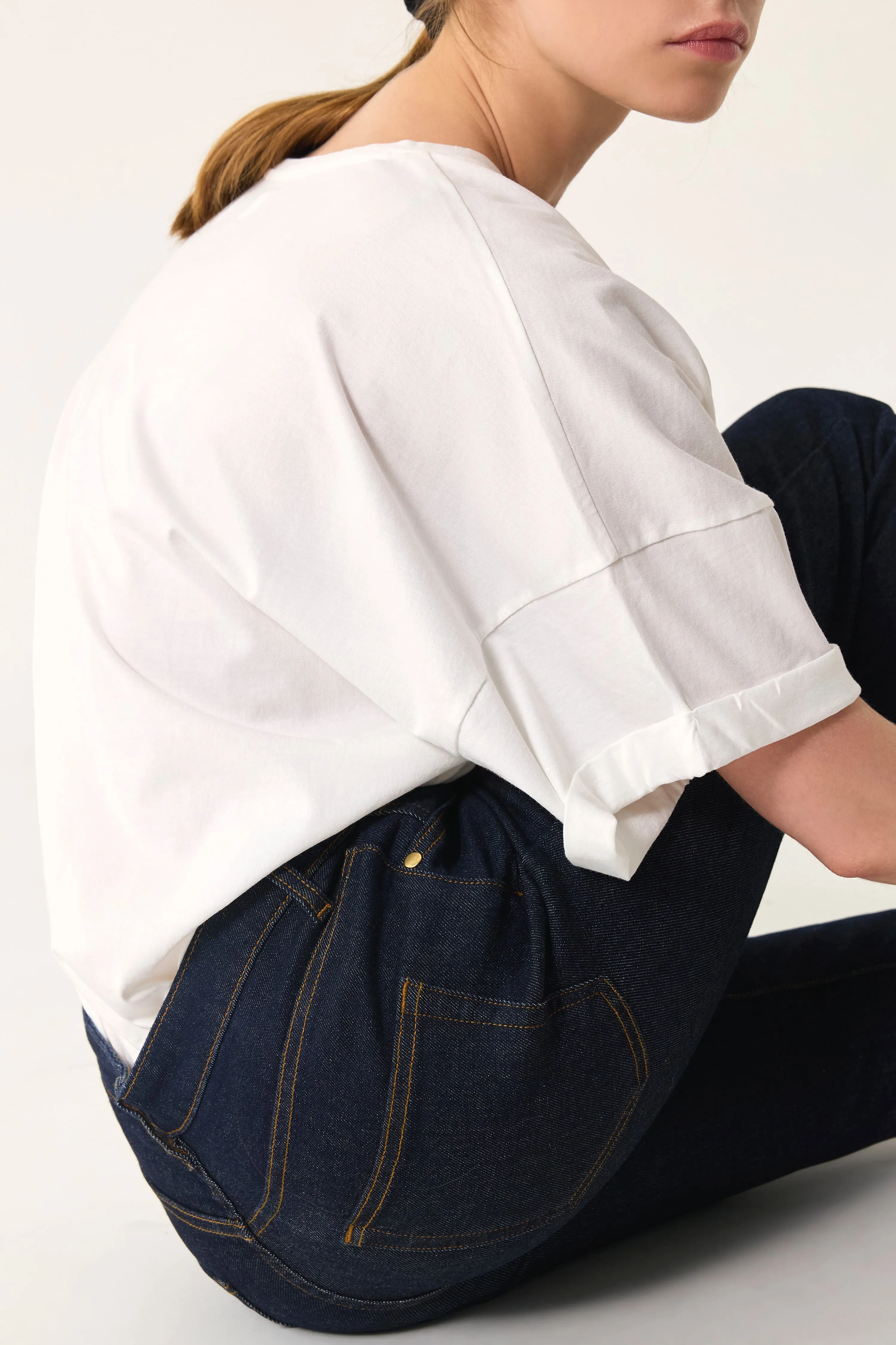 Jean Lulu Indigo sold by Des Petits Hauts product image thumbnail 4