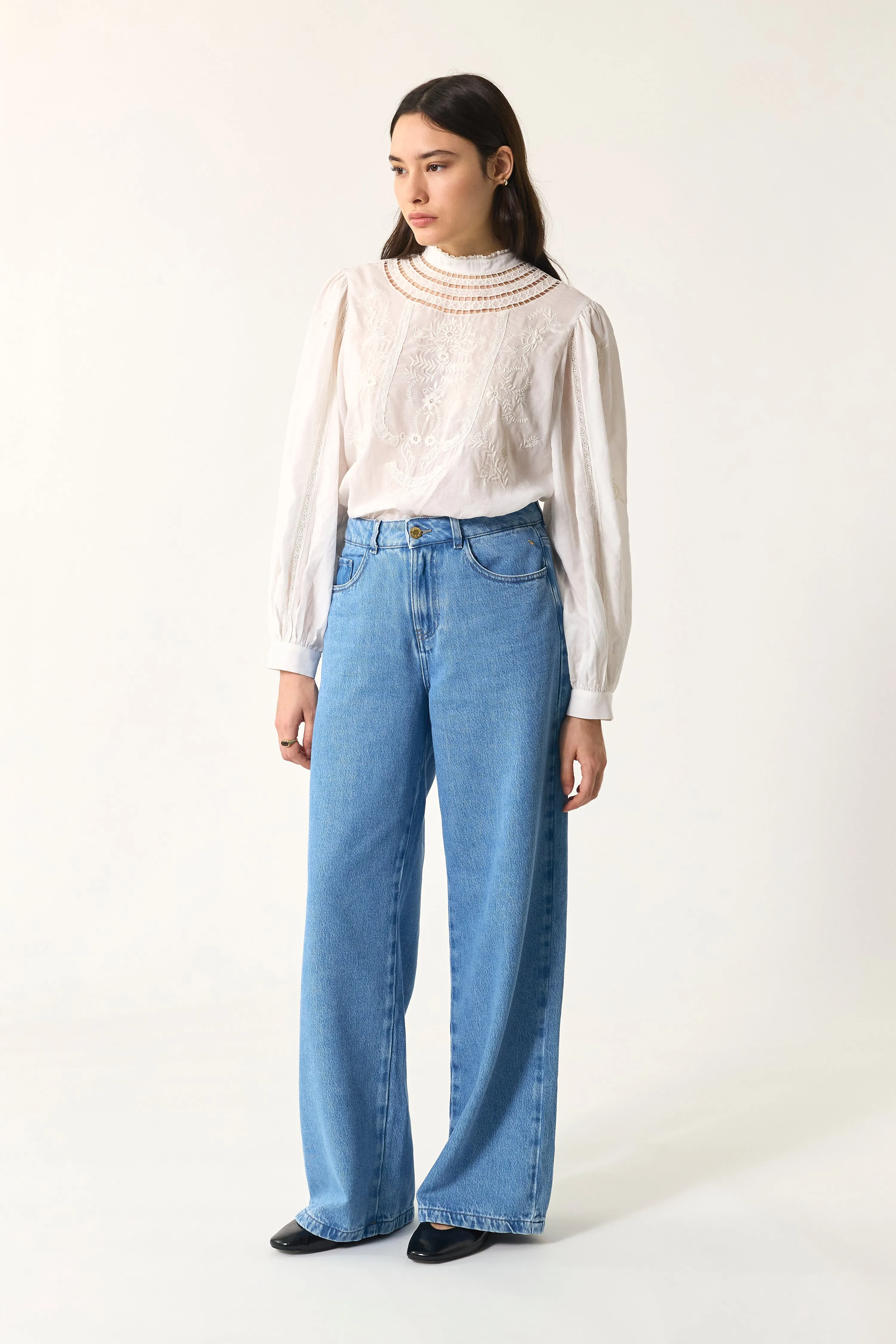 Jean Louela Lyocell Bleach sold by Des Petits Hauts