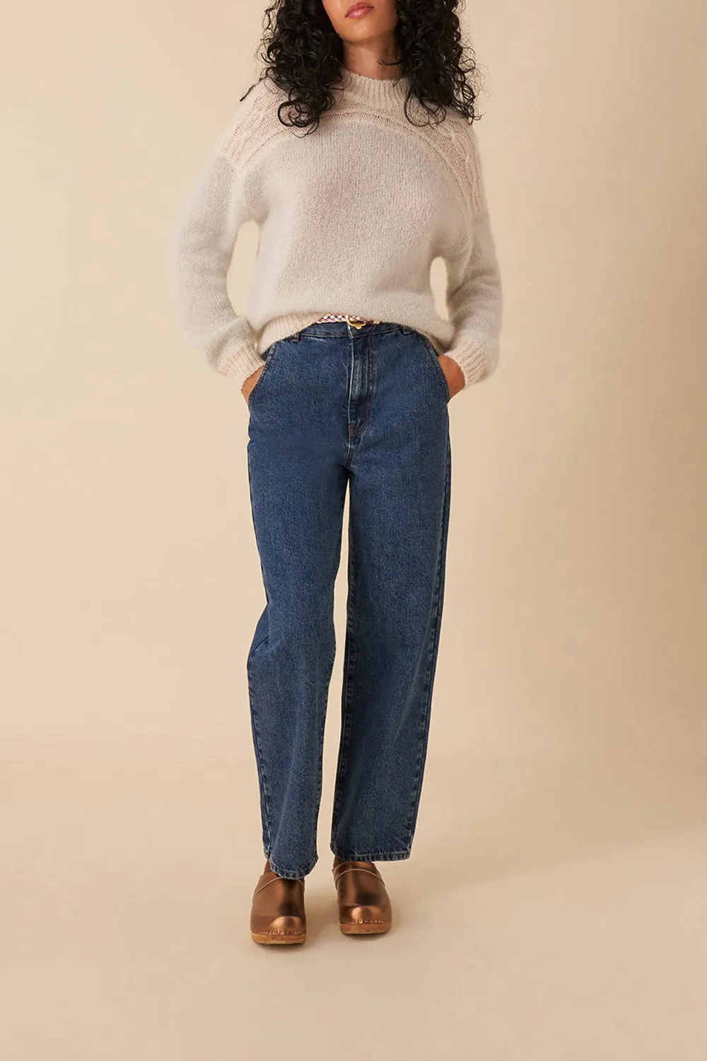 pull dawson amande/ecru sold by Des Petits Hauts product image thumbnail 4