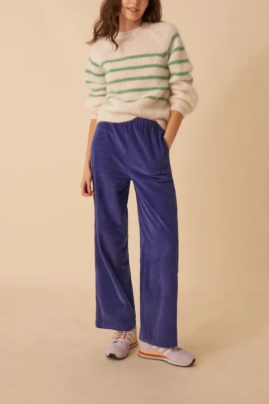 pull marinière dubol ecru/boreale sold by Des Petits Hauts