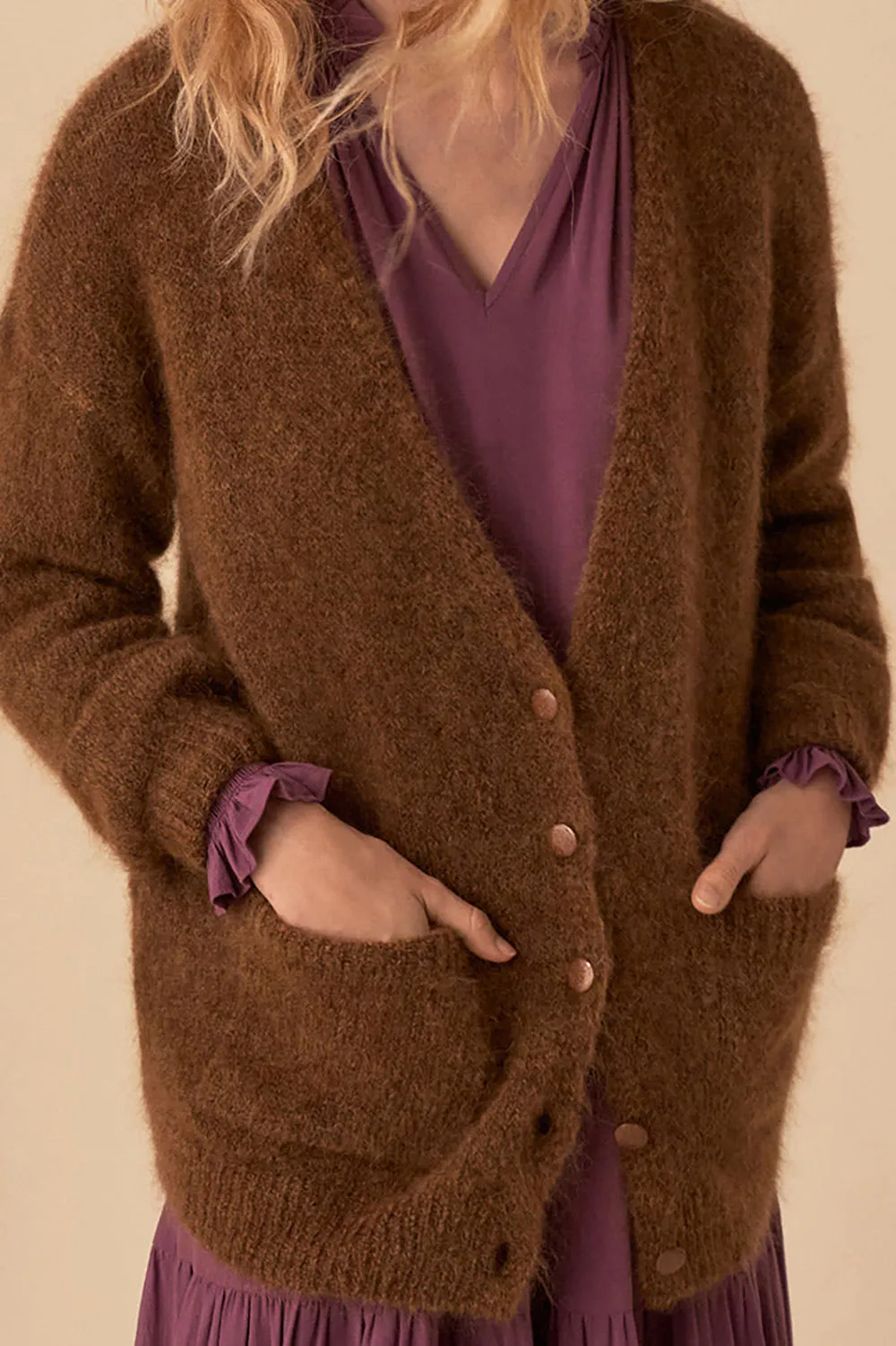 gilet betani moka sold by Des Petits Hauts product image thumbnail 4