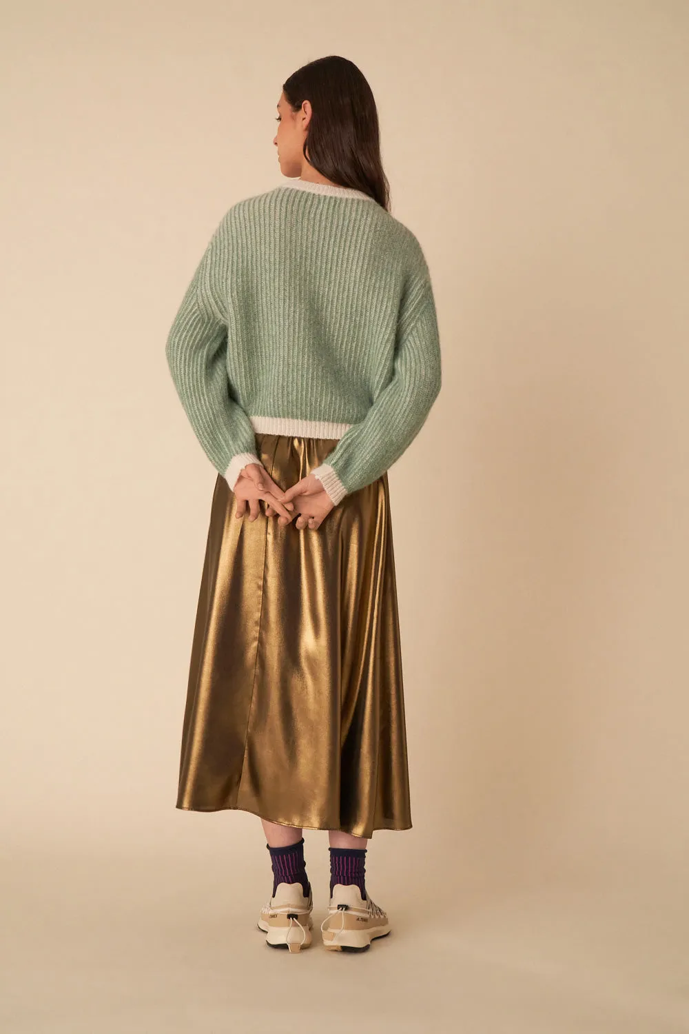 pull chanone ecru/boreale sold by Des Petits Hauts product image thumbnail 4