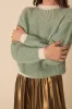 pull chanone ecru/boreale sold by Des Petits Hauts
