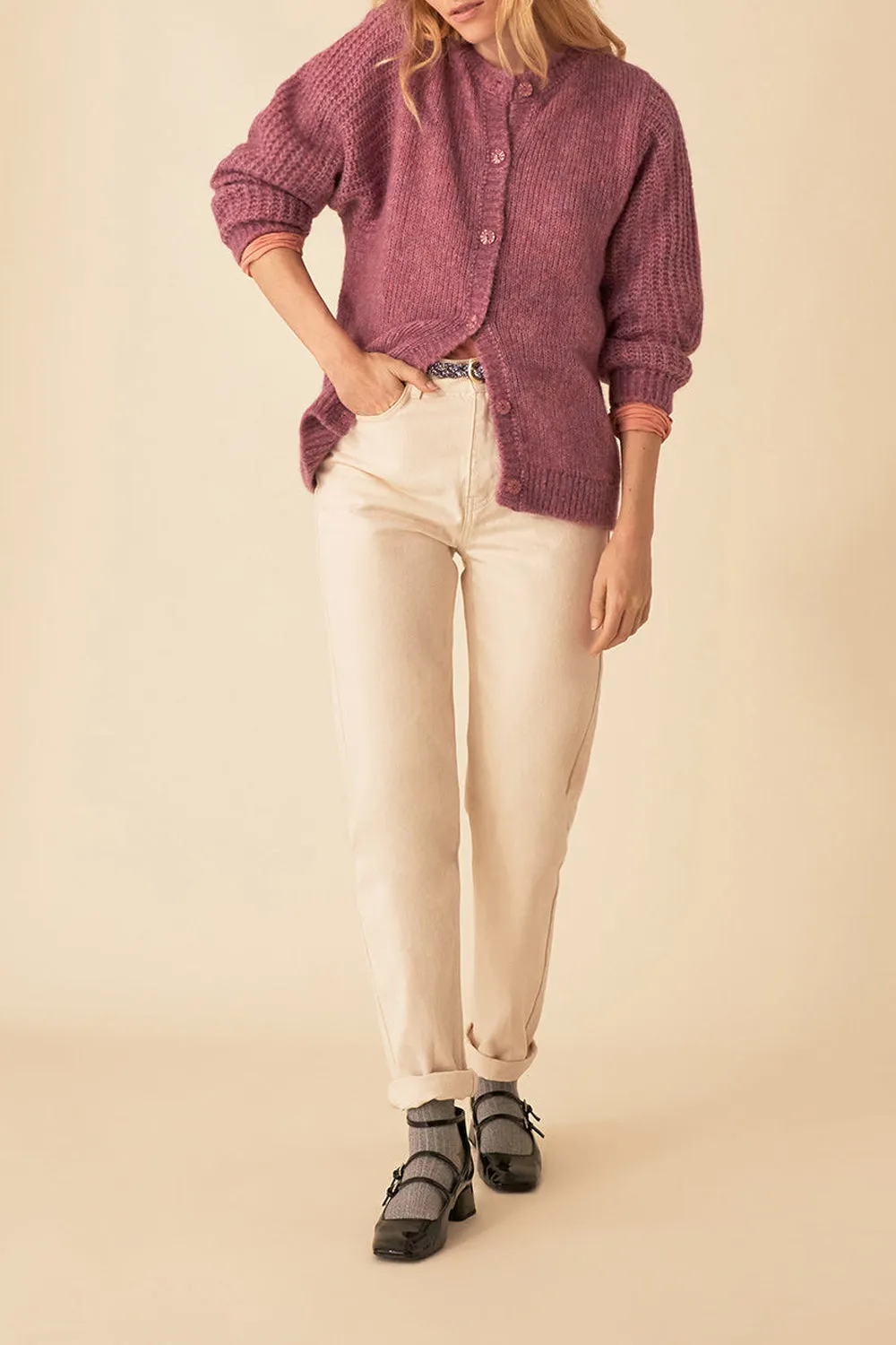 gilet babka violine sold by Des Petits Hauts