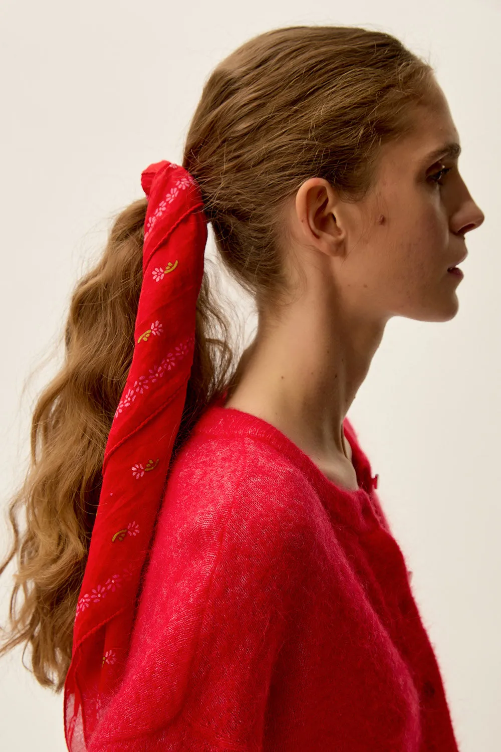 FOULARD Nychette Thylan Rouge sold by Des Petits Hauts