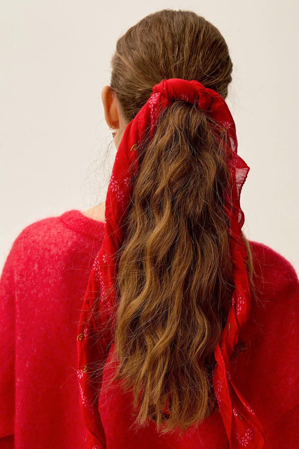 FOULARD Nychette Thylan Rouge sold by Des Petits Hauts product image thumbnail 3