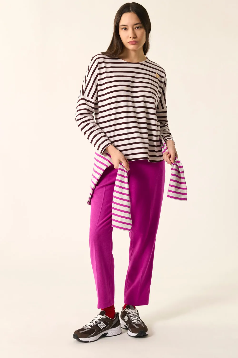 Marinière Filly Ecru/Ours sold by Des Petits Hauts