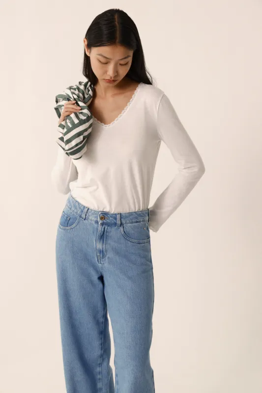 Tee-shirt Izolene Ecru sold by Des Petits Hauts