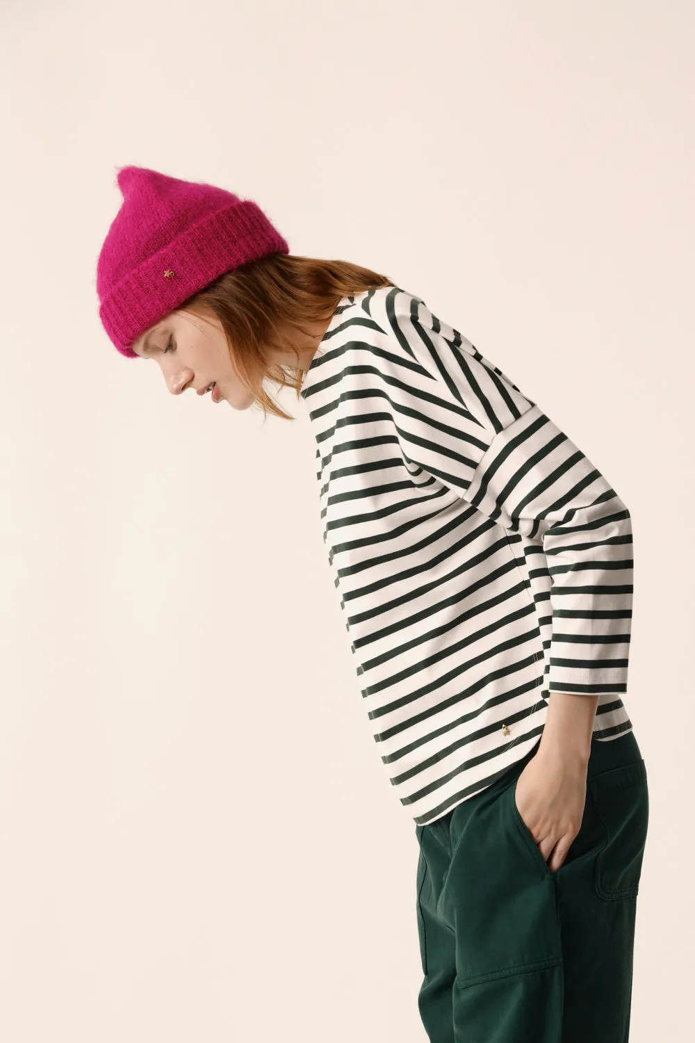 Marinière Filly Ecru/Epicea sold by Des Petits Hauts product image thumbnail 5