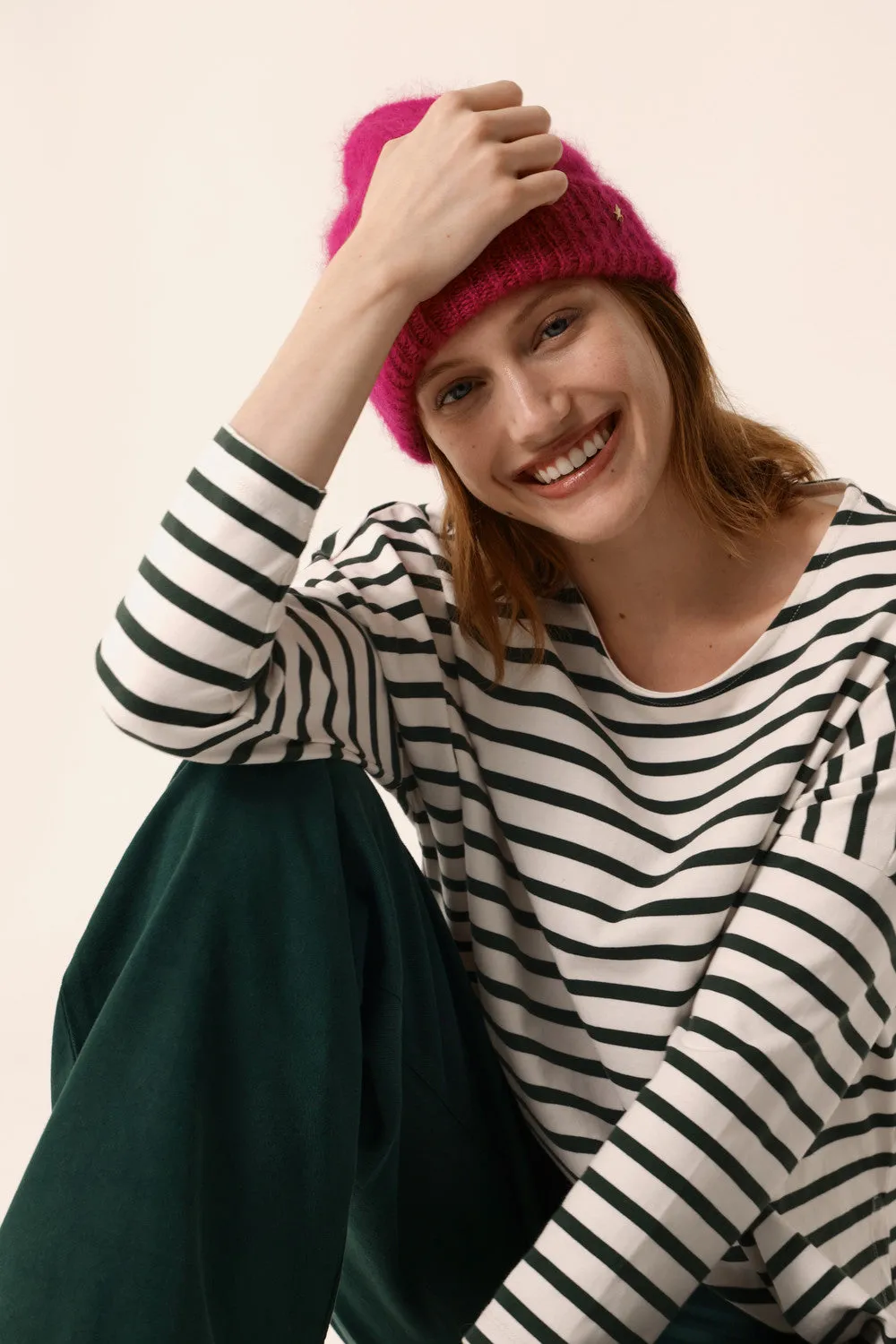 Marinière Filly Ecru/Epicea sold by Des Petits Hauts product image thumbnail 3