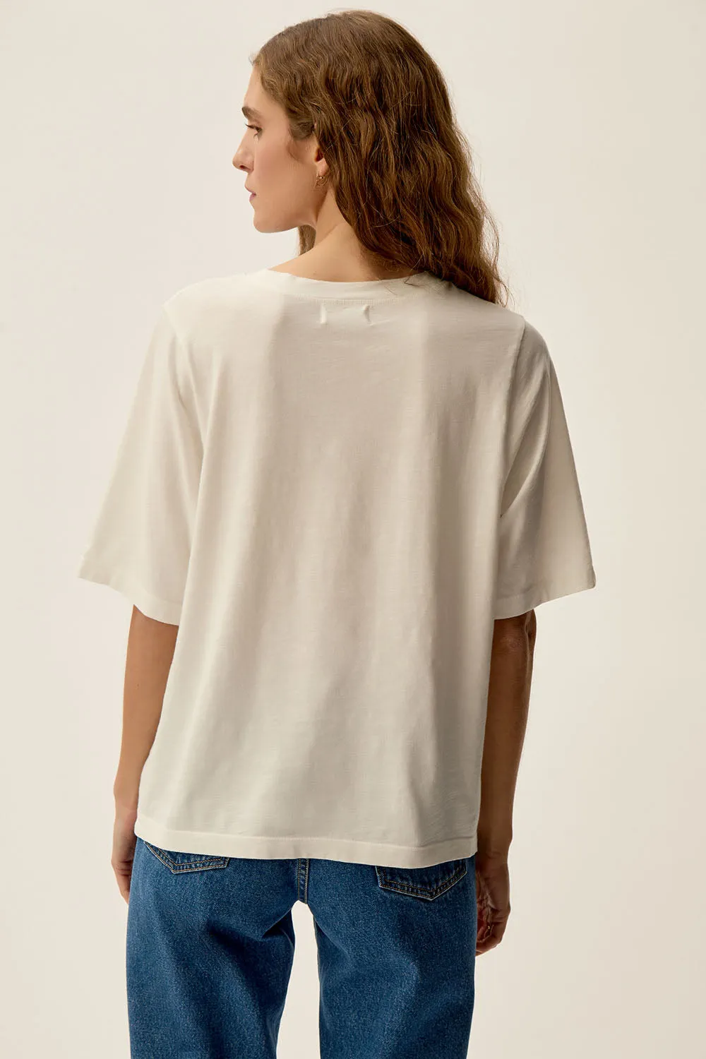 Tee-shirt Zanari Ecru sold by Des Petits Hauts product image thumbnail 4