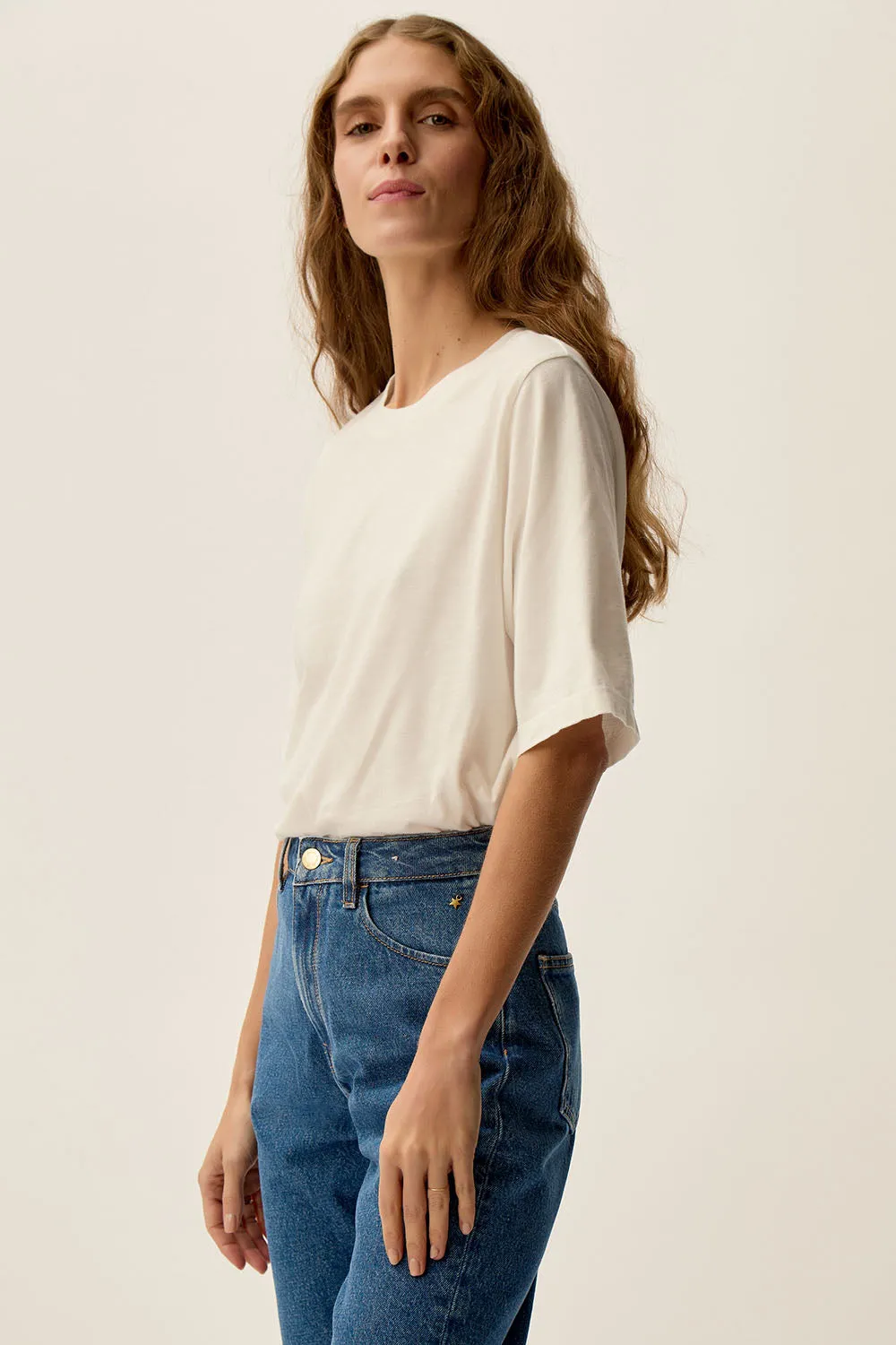 Tee-shirt Zanari Ecru sold by Des Petits Hauts product image thumbnail 2