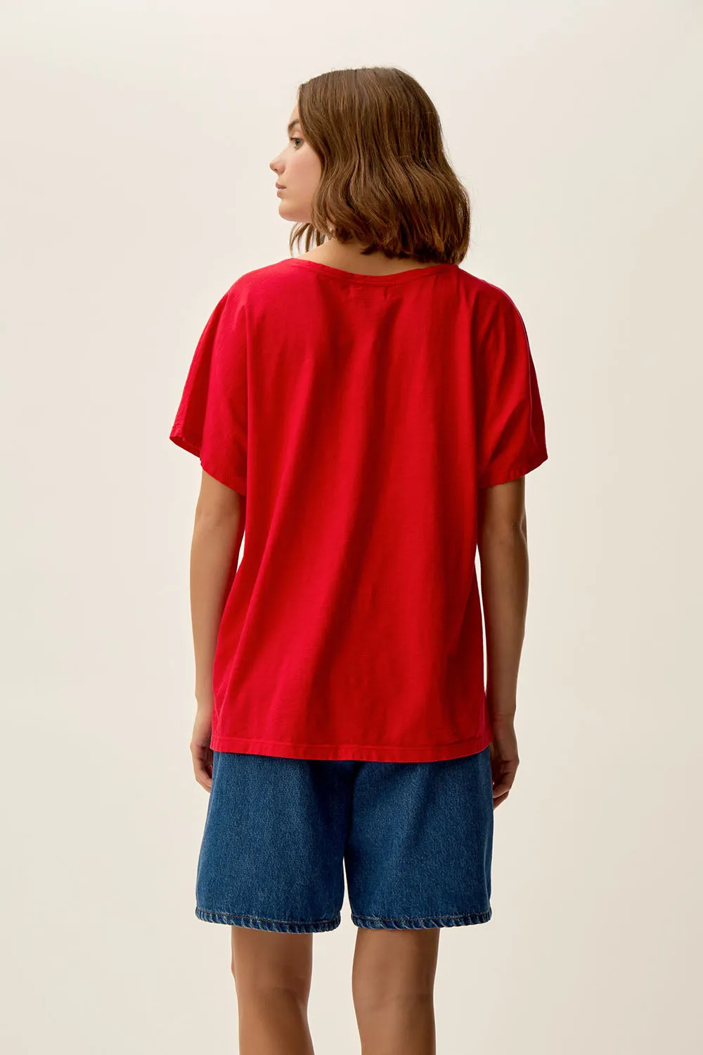 Tee-shirt Zaeline Tomate sold by Des Petits Hauts product image thumbnail 5