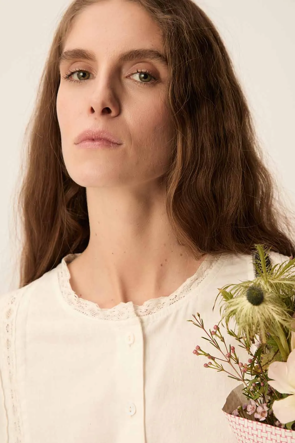 Blouse Tamia Ecru sold by Des Petits Hauts product image thumbnail 4