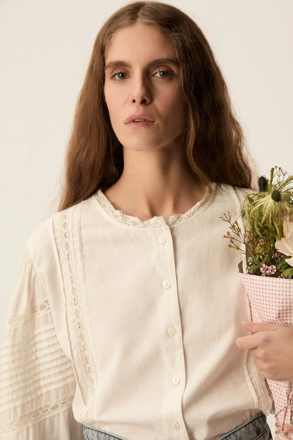 Blouse Tamia Ecru sold by Des Petits Hauts product image thumbnail 2
