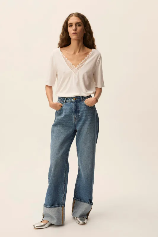 Tee-shirt Helza Ecru sold by Des Petits Hauts