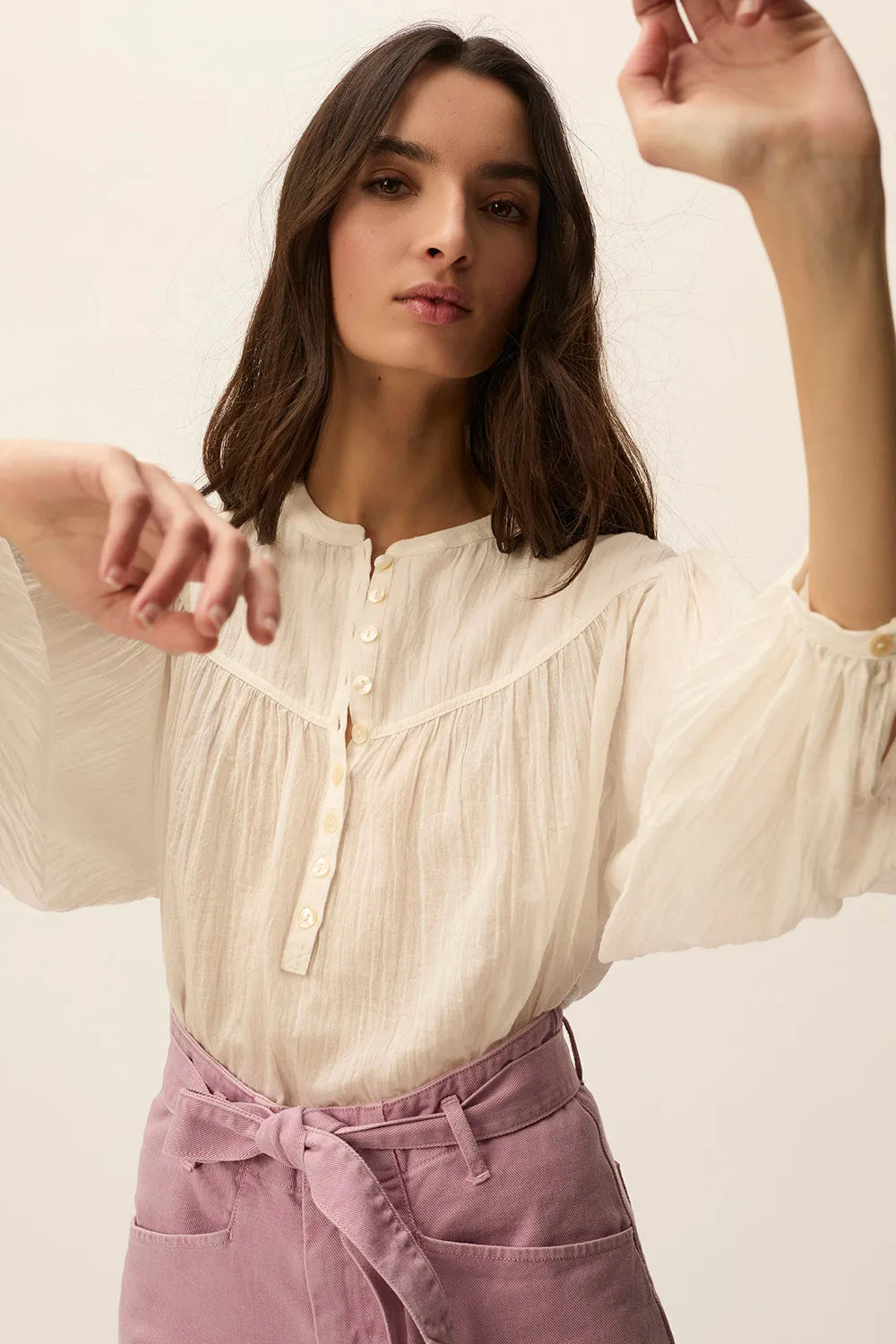 Blouse Sophie Ecru sold by Des Petits Hauts product image thumbnail 3