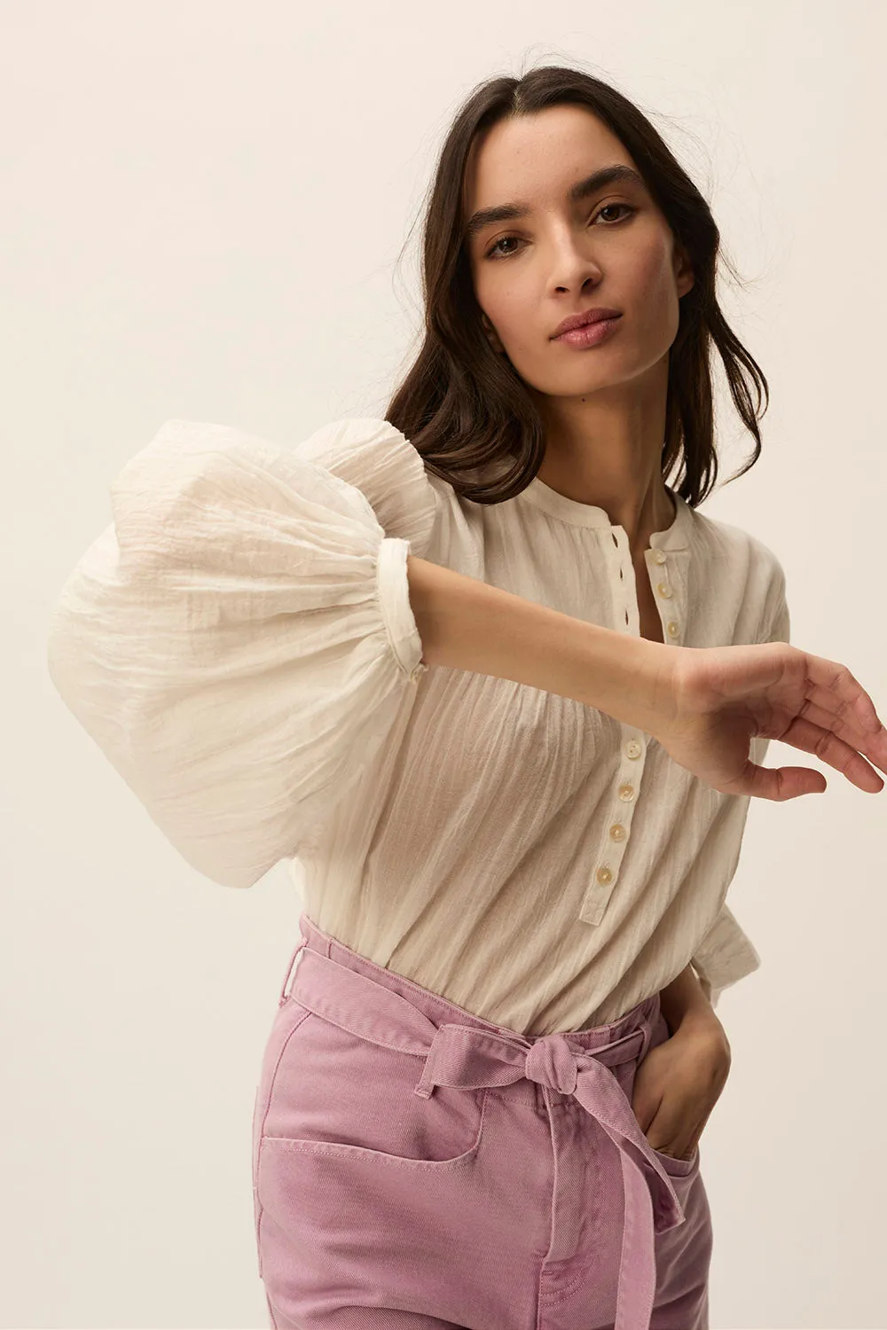 Blouse Sophie Ecru sold by Des Petits Hauts product image thumbnail 5