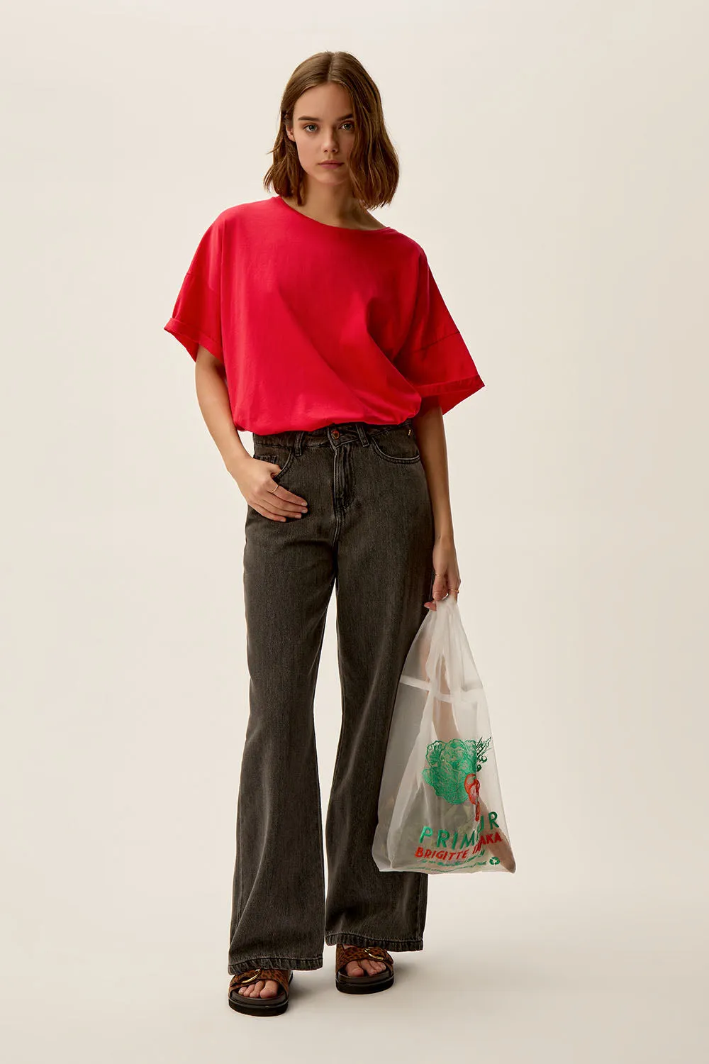 Tee-shirt Haricia Tomate sold by Des Petits Hauts product image thumbnail 4