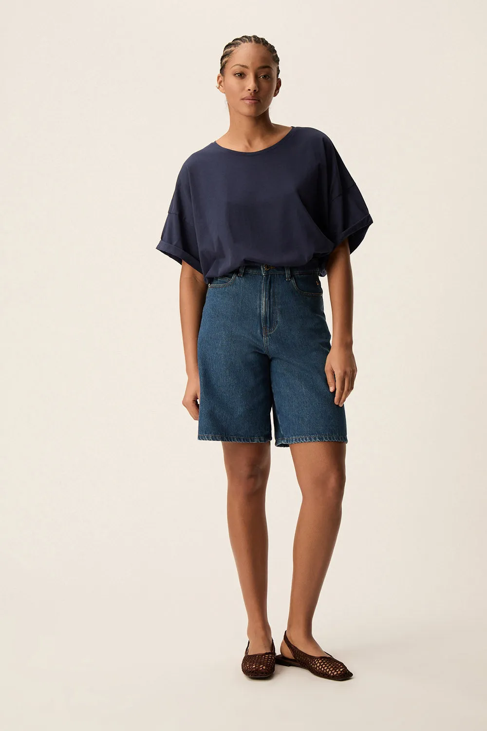 Tee-shirt Haricia Indigo sold by Des Petits Hauts product image thumbnail 3