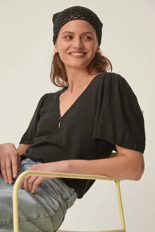 Pull Brook Noir sold by Des Petits Hauts