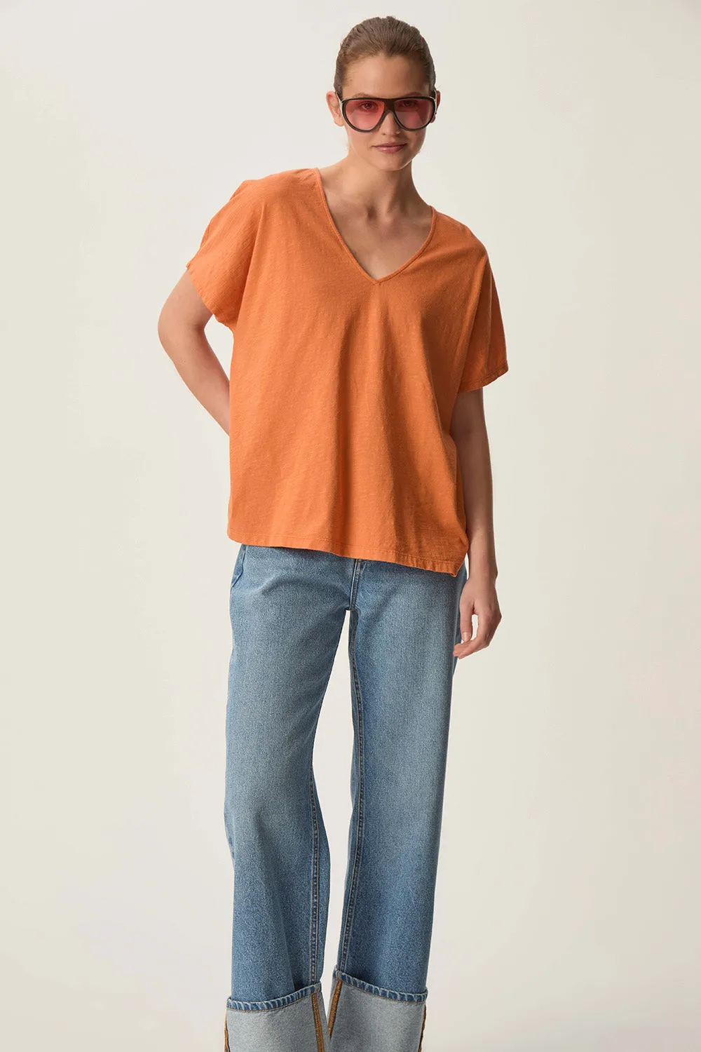Tee-shirt Zaeline Papaye sold by Des Petits Hauts product image thumbnail 4