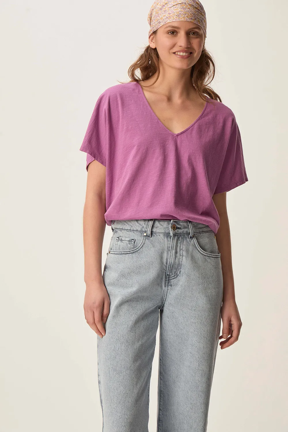 Tee-shirt Zaeline Lavande sold by Des Petits Hauts product image thumbnail 5