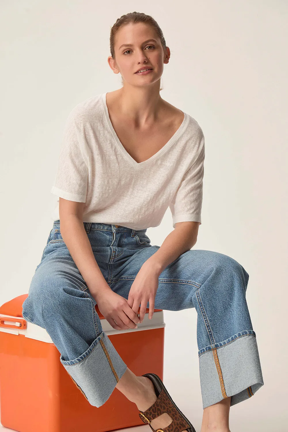 Tee-shirt Hanina Ecru sold by Des Petits Hauts