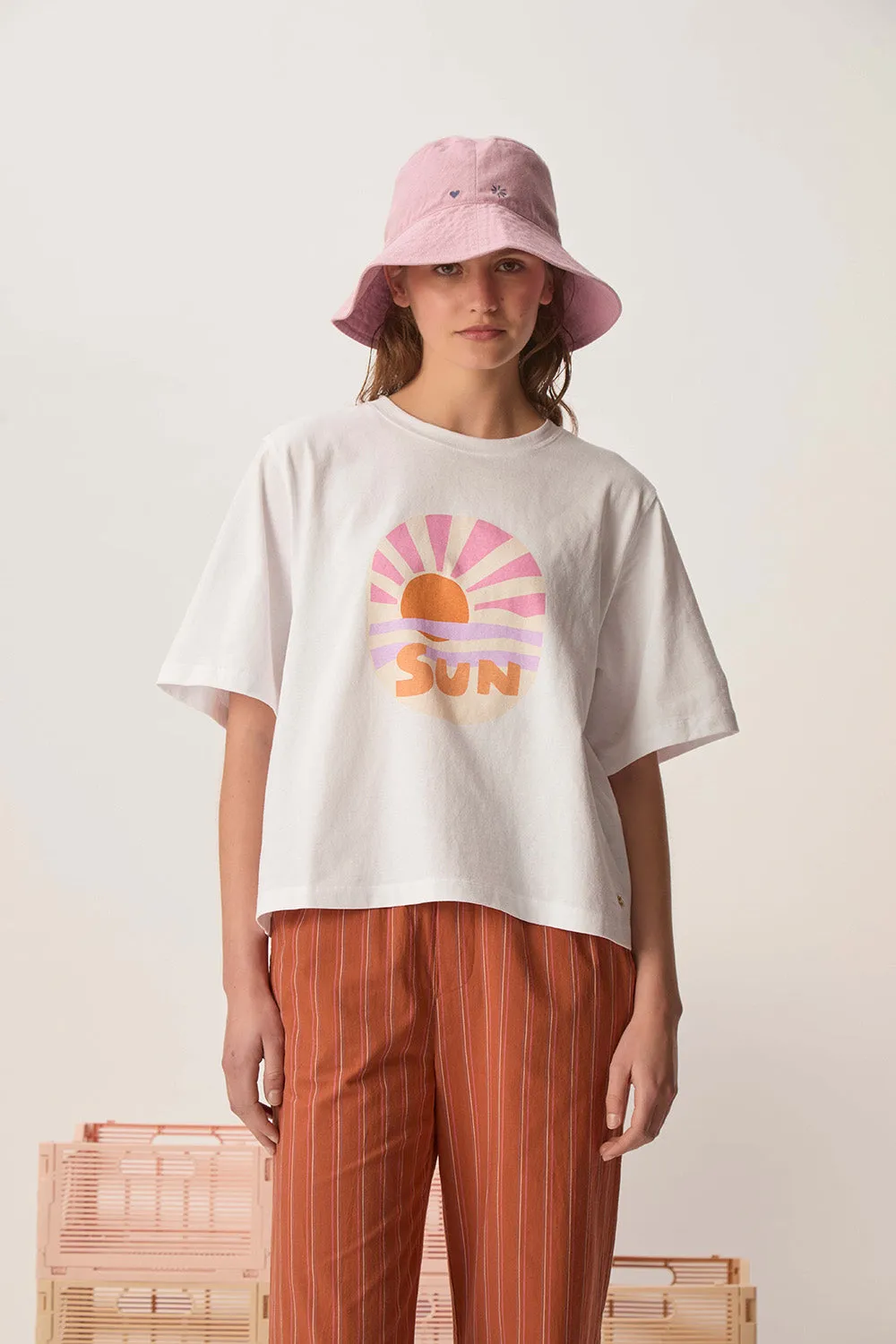 Tee-shirt Hilfried Ecru sold by Des Petits Hauts product image thumbnail 3