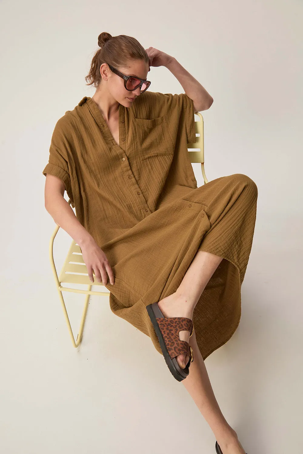 Robe Sophane Olive sold by Des Petits Hauts product image thumbnail 2
