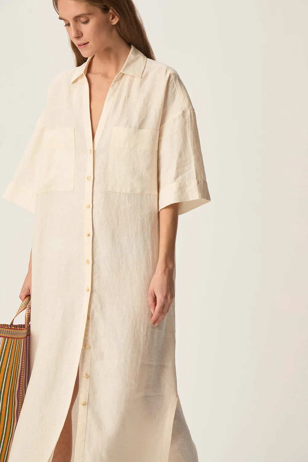 Robe Robby Ecru sold by Des Petits Hauts product image thumbnail 3