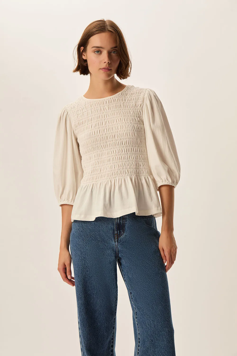 Tee-shirt Hanaelle Ecru sold by Des Petits Hauts product image thumbnail 5