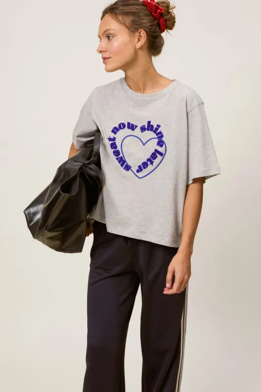 Tee-shirt Jolie Gris Chine sold by Des Petits Hauts