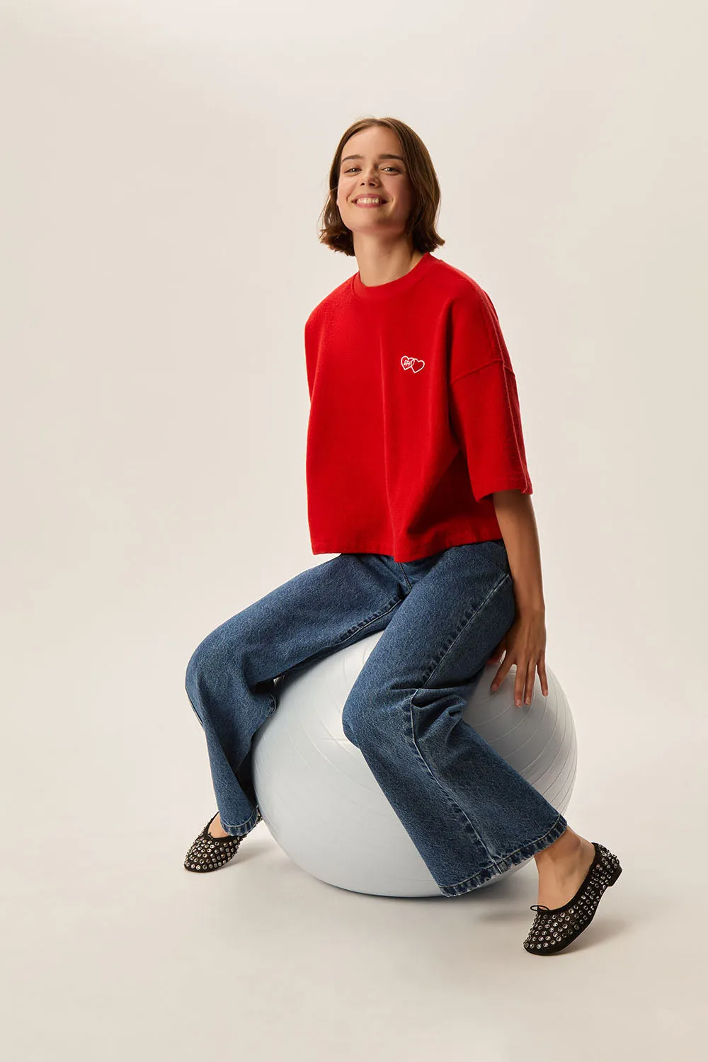 Tee-shirt Gaby Rouge sold by Des Petits Hauts product image thumbnail 5