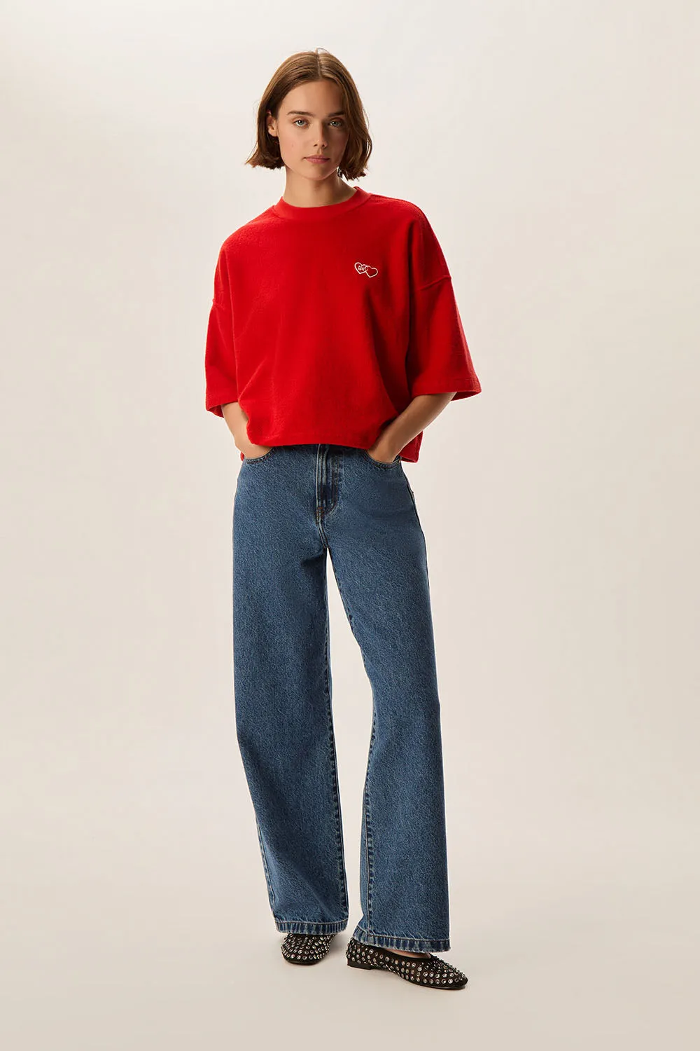 Tee-shirt Gaby Rouge sold by Des Petits Hauts product image thumbnail 4