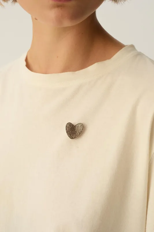 Broche Nolfa Noir/Dore sold by Des Petits Hauts