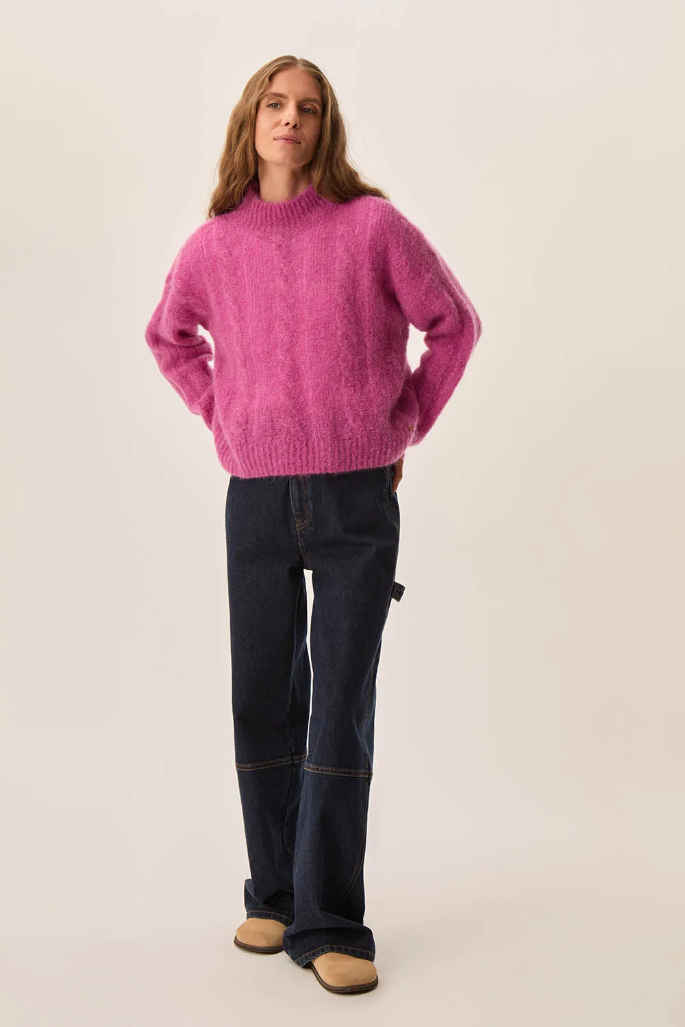 Pull Alonzo Framboise sold by Des Petits Hauts product image thumbnail 5