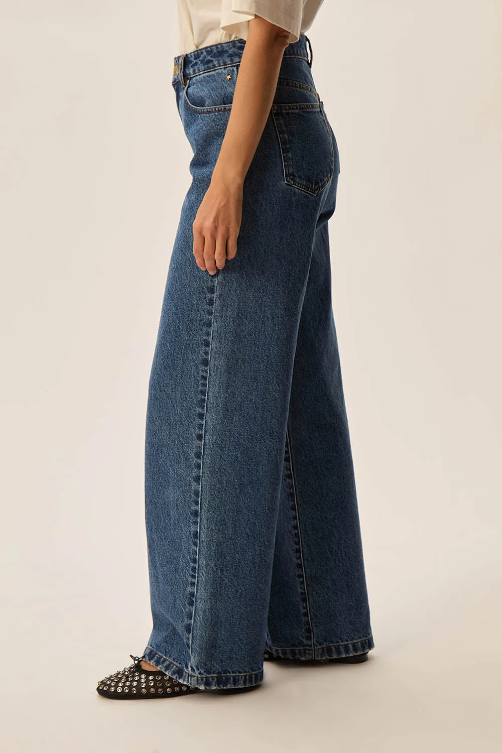 Jean Louela Middle Blue sold by Des Petits Hauts product image thumbnail 5