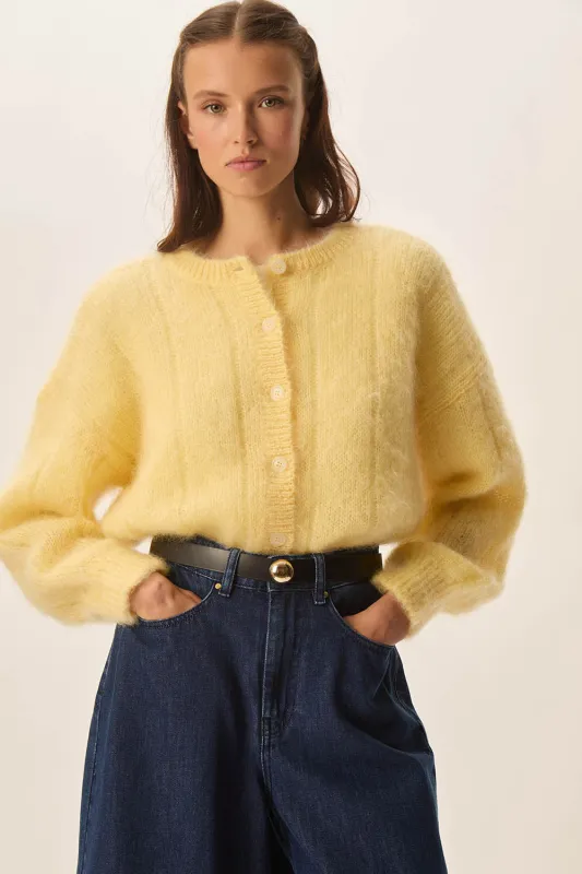 Gilet Chouette Paille sold by Des Petits Hauts