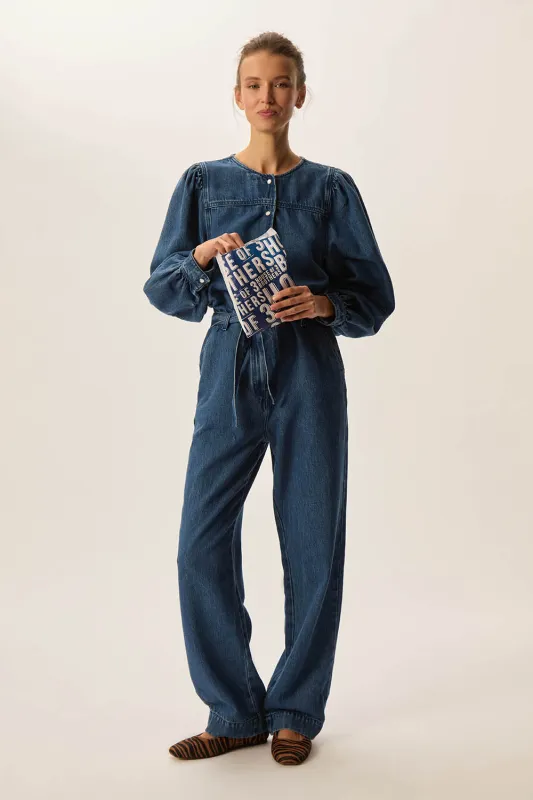 Combi pantalon Leonor Middle Blue sold by Des Petits Hauts