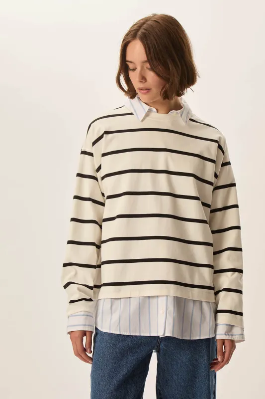 Tee-shirt Felizou Creme/Noir made by Des Petits Hauts